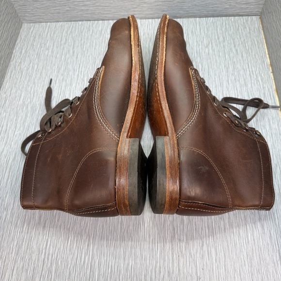 Wolverine 1000 Mile Boots Brown Leather Made‎ USA W05301 9.5 D main image 4